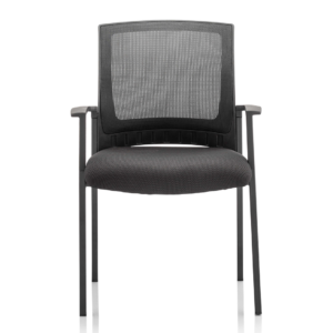 Metro Medium Mesh Back Stacking Visitor Chair with Arms - Image 3