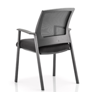 Metro Medium Mesh Back Stacking Visitor Chair with Arms - Image 4