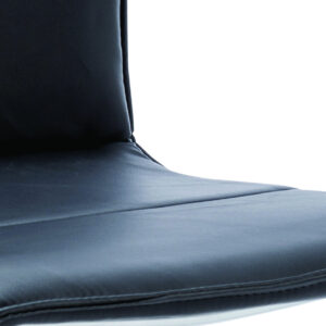 Echo Medium Back Leather Cantilever Visitor Chair with Arms - Image 9