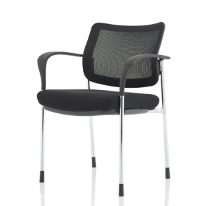 Brunswick Deluxe Medium Back Stacking Visitor Office Chair with Arms - Image 2