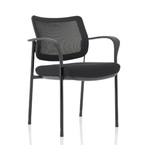 Brunswick Deluxe Medium Back Stacking Visitor Office Chair with Arms - Image 3