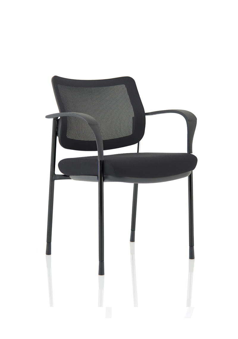 Brunswick Deluxe Medium Back Stacking Visitor Office Chair with Arms - Image 3