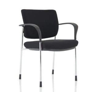 Brunswick Deluxe Medium Back Stacking Visitor Office Chair with Arms - Image 5