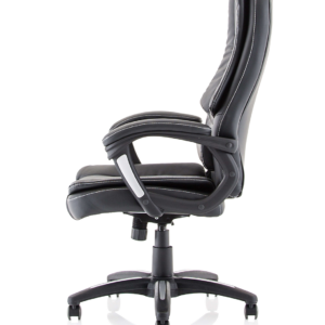 Dakota High Back Black Leather Executive Office Chair with Arms - Image 4