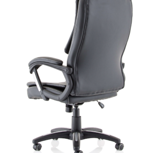 Dakota High Back Black Leather Executive Office Chair with Arms - Image 5