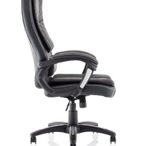 Dakota High Back Black Leather Executive Office Chair with Arms - Image 8