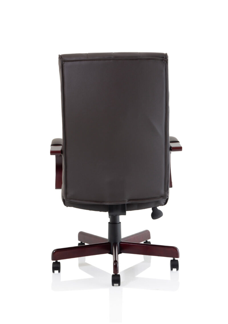 Chesterfield High Back Leather Executive Office Chair with Arms - Image 24