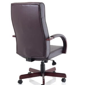 Chesterfield High Back Leather Executive Office Chair with Arms - Image 16