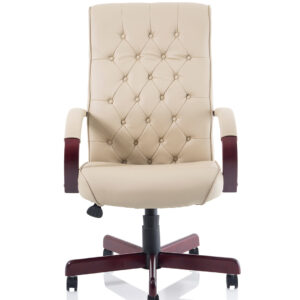 Chesterfield High Back Leather Executive Office Chair with Arms - Image 31