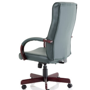 Chesterfield High Back Leather Executive Office Chair with Arms - Image 5