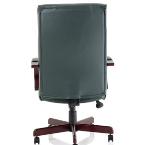 Chesterfield High Back Leather Executive Office Chair with Arms - Image 6