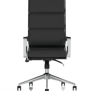 Savoy High Back Executive Black Leather Office Chair with Arms - Image 3