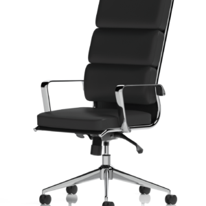Savoy High Back Executive Black Leather Office Chair with Arms - Image 4