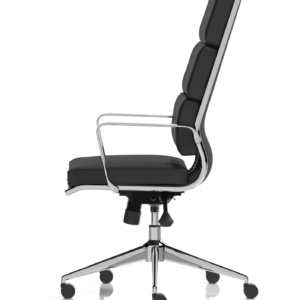 Savoy High Back Executive Black Leather Office Chair with Arms - Image 5