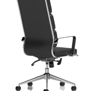 Savoy High Back Executive Black Leather Office Chair with Arms - Image 8