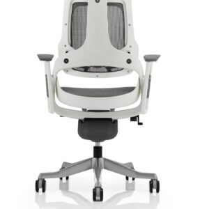 Zure High Back White Shell Executive Office Chair with Arms - Image 19