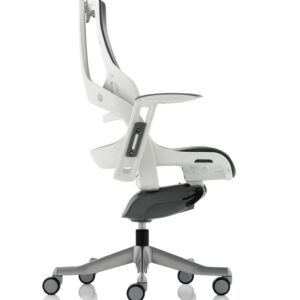 Zure High Back White Shell Executive Office Chair with Arms - Image 18