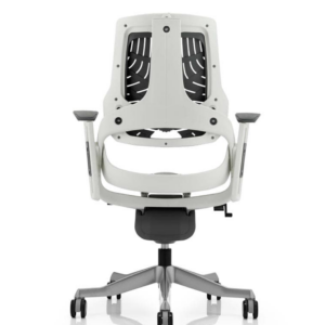 Zure High Back White Shell Executive Office Chair with Arms - Image 23