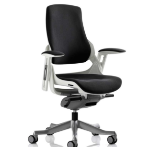 Zure High Back White Shell Executive Office Chair with Arms - Image 27