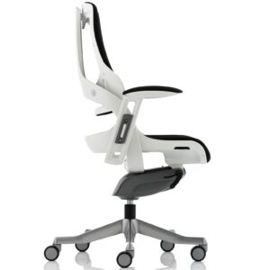 Zure High Back White Shell Executive Office Chair with Arms - Image 30