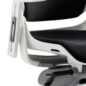 Zure High Back White Shell Executive Office Chair with Arms - Image 29