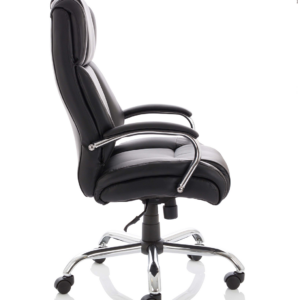 Texas High Back Heavy Duty Executive Black Leather Office Chair with Arms - Image 4