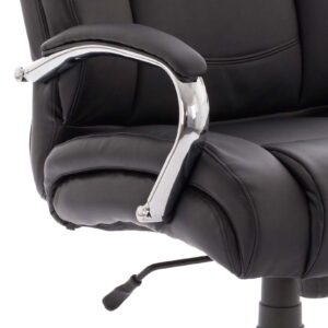 Texas High Back Heavy Duty Executive Black Leather Office Chair with Arms - Image 5
