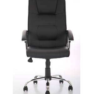 Thrift High Back Executive Black Leather Office Chair with Arms - Image 2