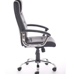 Thrift High Back Executive Black Leather Office Chair with Arms - Image 5
