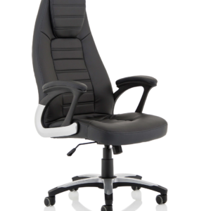 Metropolis High Back Black Leather Executive Office Chair
