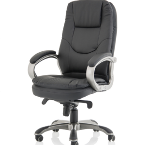 Oscar High Back Black Executive Office Chair with Arms - Image 3