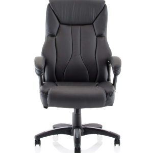 Stratford High Back Executive Black Leather Office Chair with Arms - Image 2
