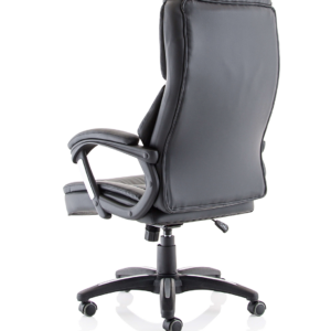 Stratford High Back Executive Black Leather Office Chair with Arms - Image 5