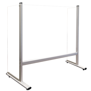 Counter And Desk Glass Protection Screen With Side Panels - Image 3