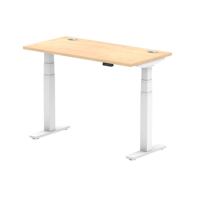 Air Height Adjustable Slimline Desk With Cable Ports - Image 9