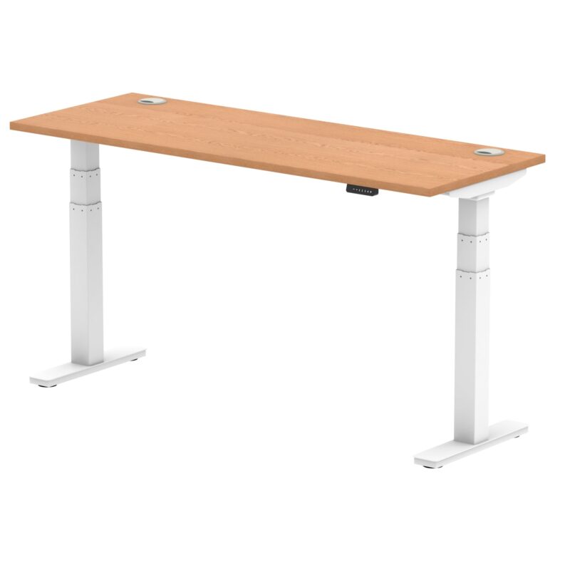 Air Height Adjustable Slimline Desk With Cable Ports - Image 48