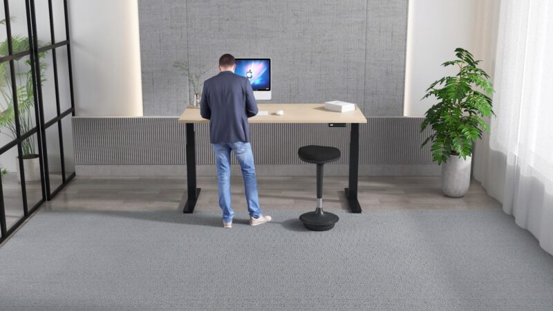 Air Height Adjustable Desk without Cable Ports - Image 78