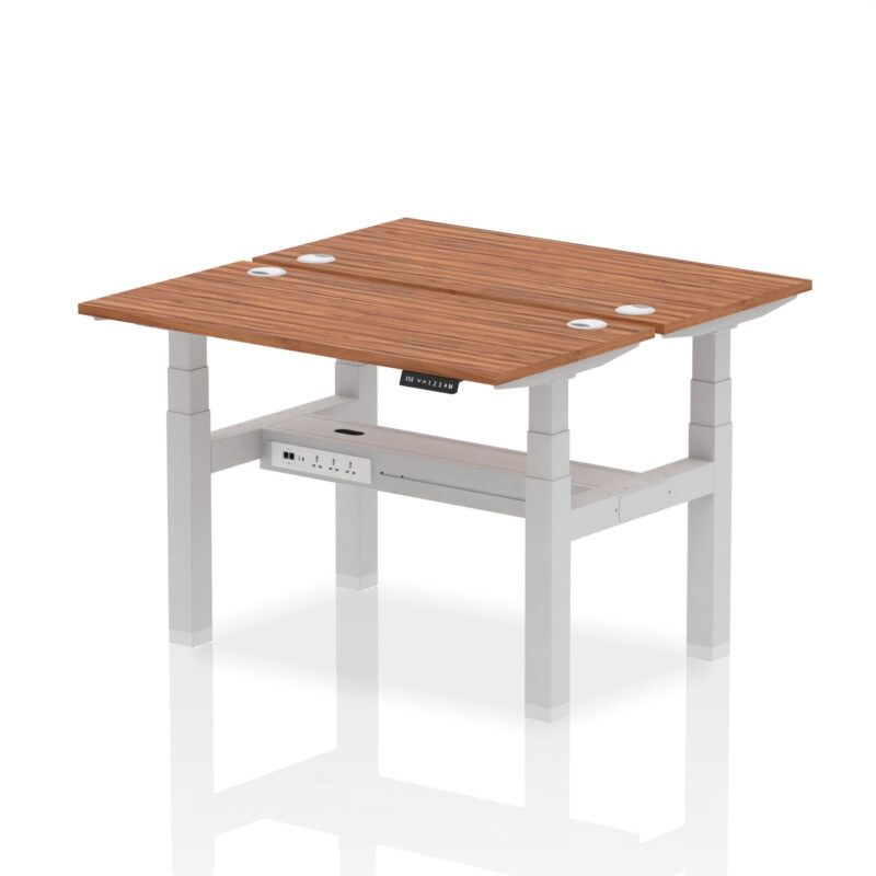 Air Back-to-Back Slimline Height Adjustable Bench Desk - 2 Person - Image 14