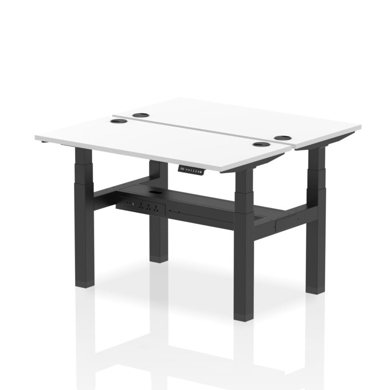 Air Back-to-Back Slimline Height Adjustable Bench Desk - 2 Person - Image 16