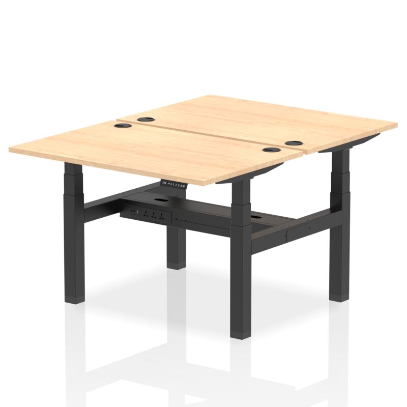 Air Back-to-Back Height Adjustable Bench Desk - 2 Person - Image 7