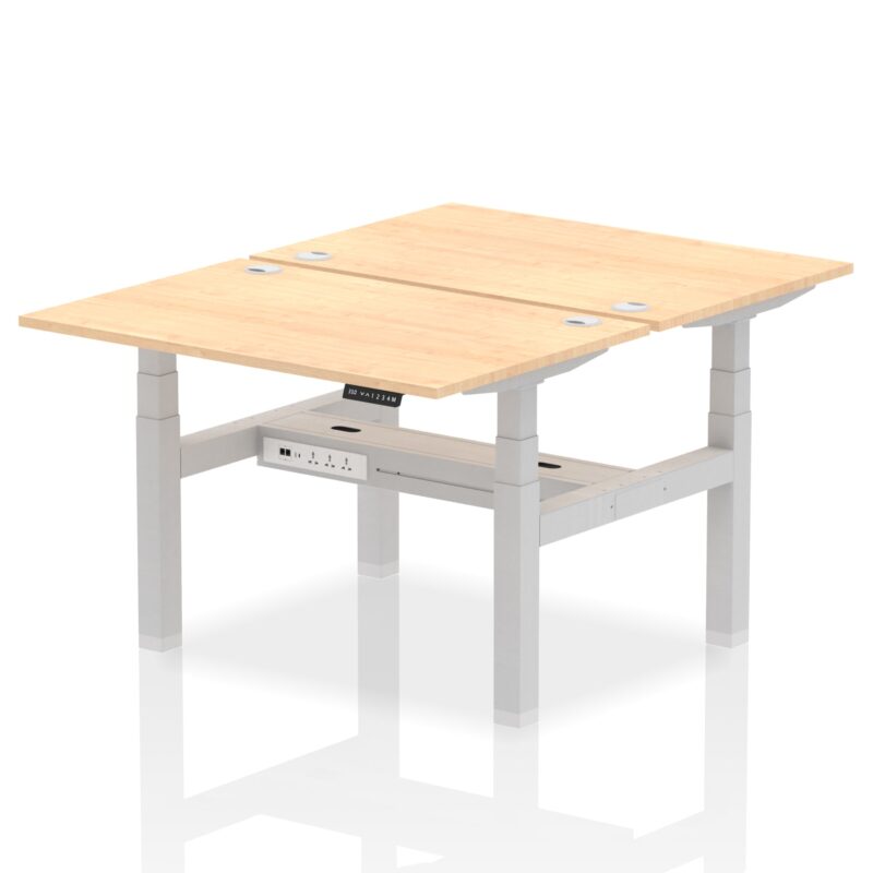 Air Back-to-Back Height Adjustable Bench Desk - 2 Person - Image 8