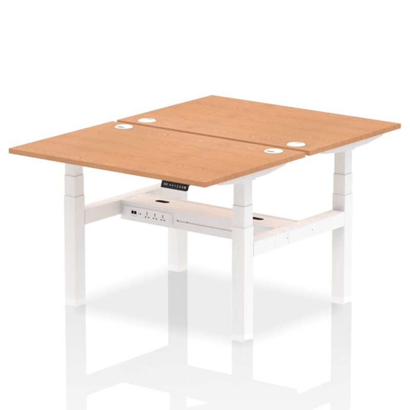 Air Back-to-Back Height Adjustable Bench Desk - 2 Person - Image 12