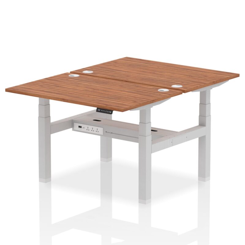 Air Back-to-Back Height Adjustable Bench Desk - 2 Person - Image 14