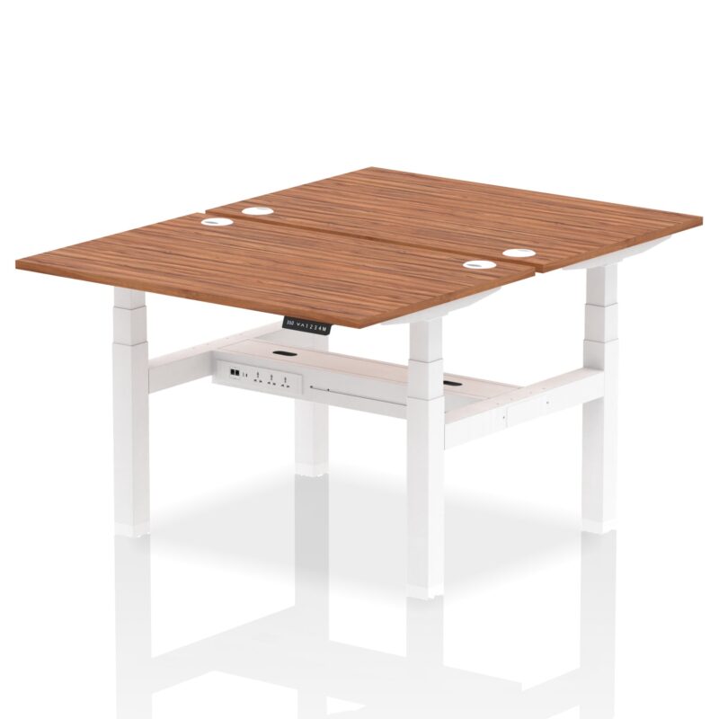 Air Back-to-Back Height Adjustable Bench Desk - 2 Person - Image 15