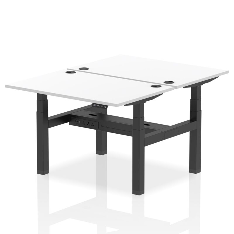 Air Back-to-Back Height Adjustable Bench Desk - 2 Person - Image 16