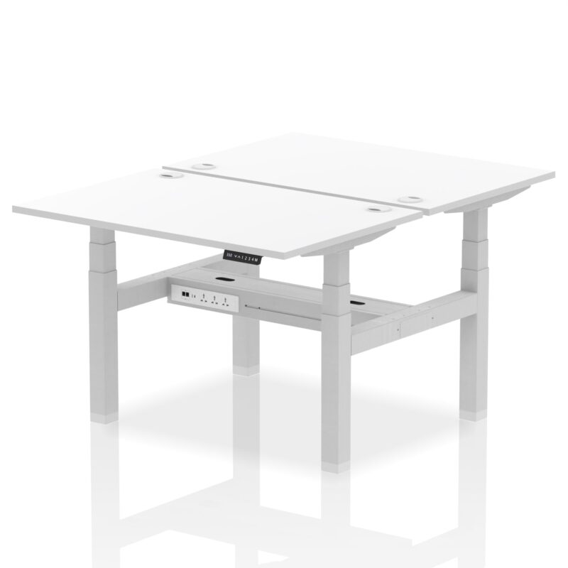 Air Back-to-Back Height Adjustable Bench Desk - 2 Person - Image 17