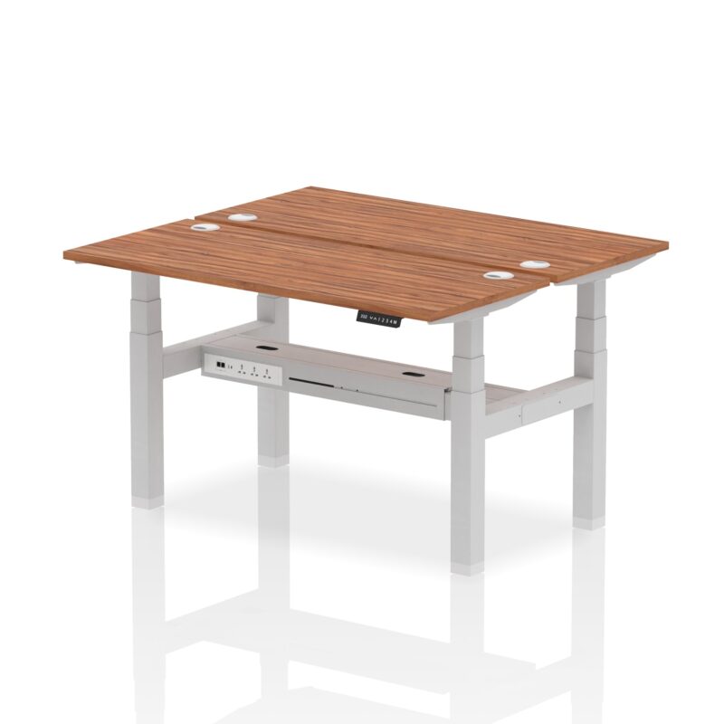 Air Back-to-Back Slimline Height Adjustable Bench Desk - 2 Person - Image 32
