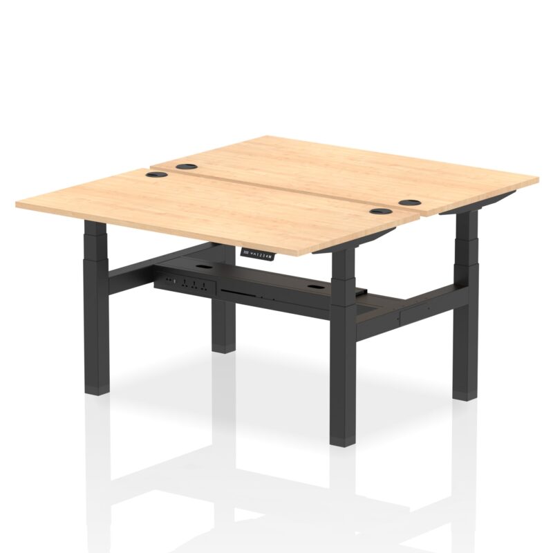 Air Back-to-Back Height Adjustable Bench Desk - 2 Person - Image 25