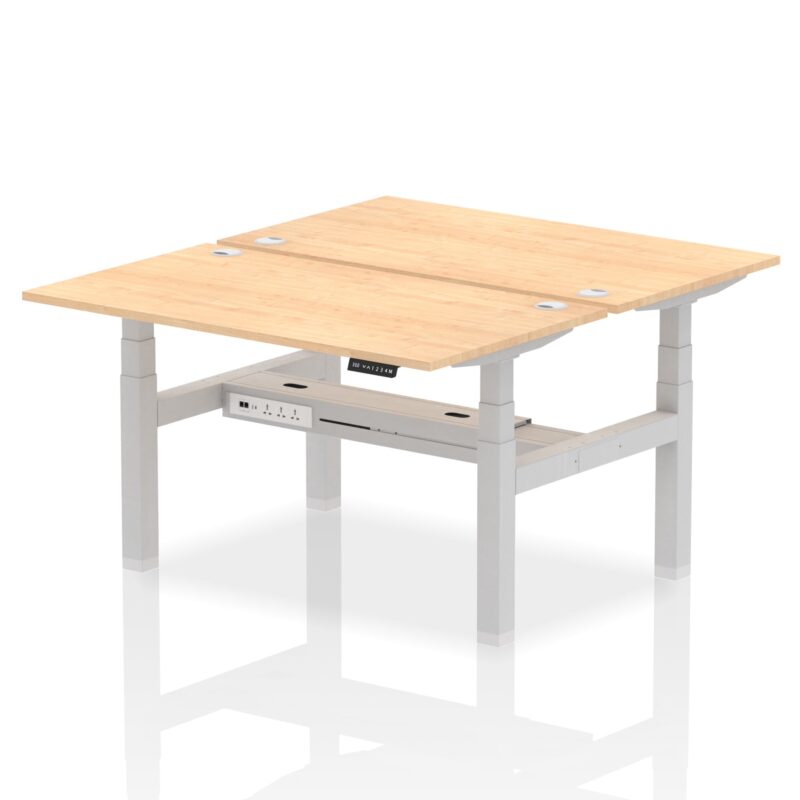 Air Back-to-Back Height Adjustable Bench Desk - 2 Person - Image 26
