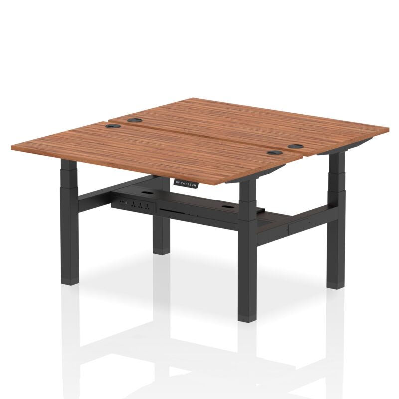 Air Back-to-Back Height Adjustable Bench Desk - 2 Person - Image 31